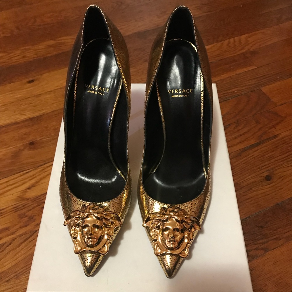 Versace Embellished Pumps